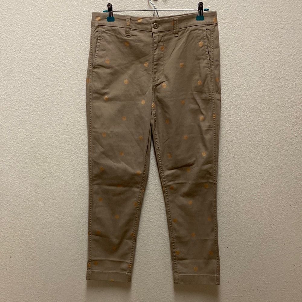 J. Crew Polka Dot Chino Pants Size 27